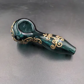 4 Golden Henna Hand Pipe