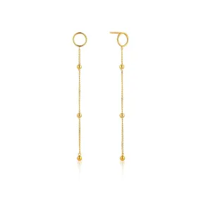 Ania Haie Modern Beaded Drop Earrings - Gold