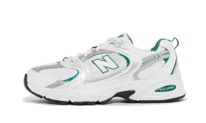 New Balance 530 White Silver Green